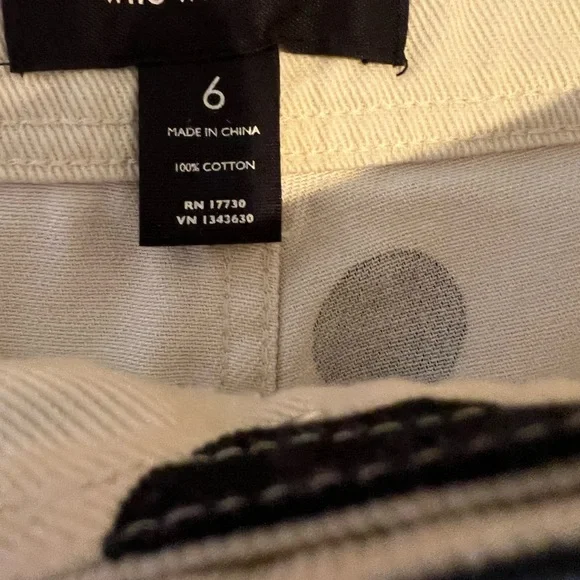 Who What Wear Polka Dot Wide Leg Jeans - Black and Cream - Picture 3 of 4